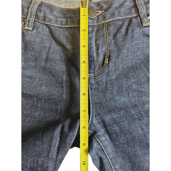 Zara Woman Blue Cropped Ankle Jeans Size 8 - Picture 7 of 8
